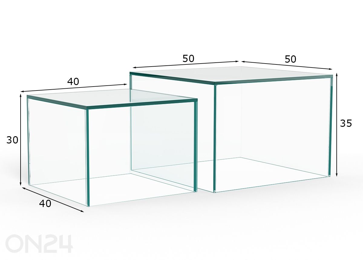 Журнальный стол Dice, 2 шт увеличить размеры