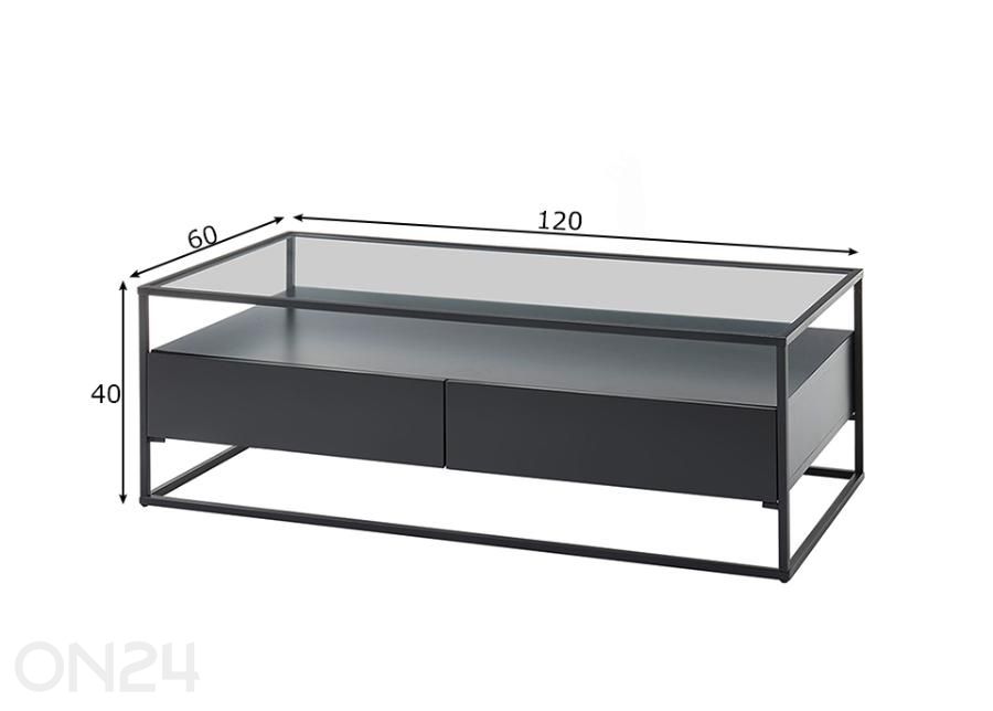 Журнальный стол Evora увеличить размеры