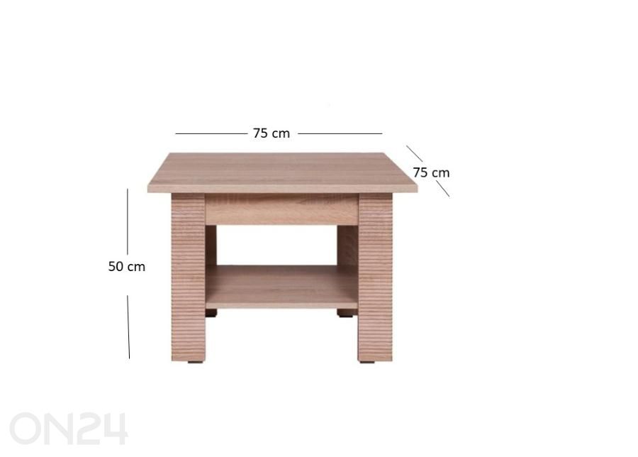 Журнальный стол Gress увеличить размеры