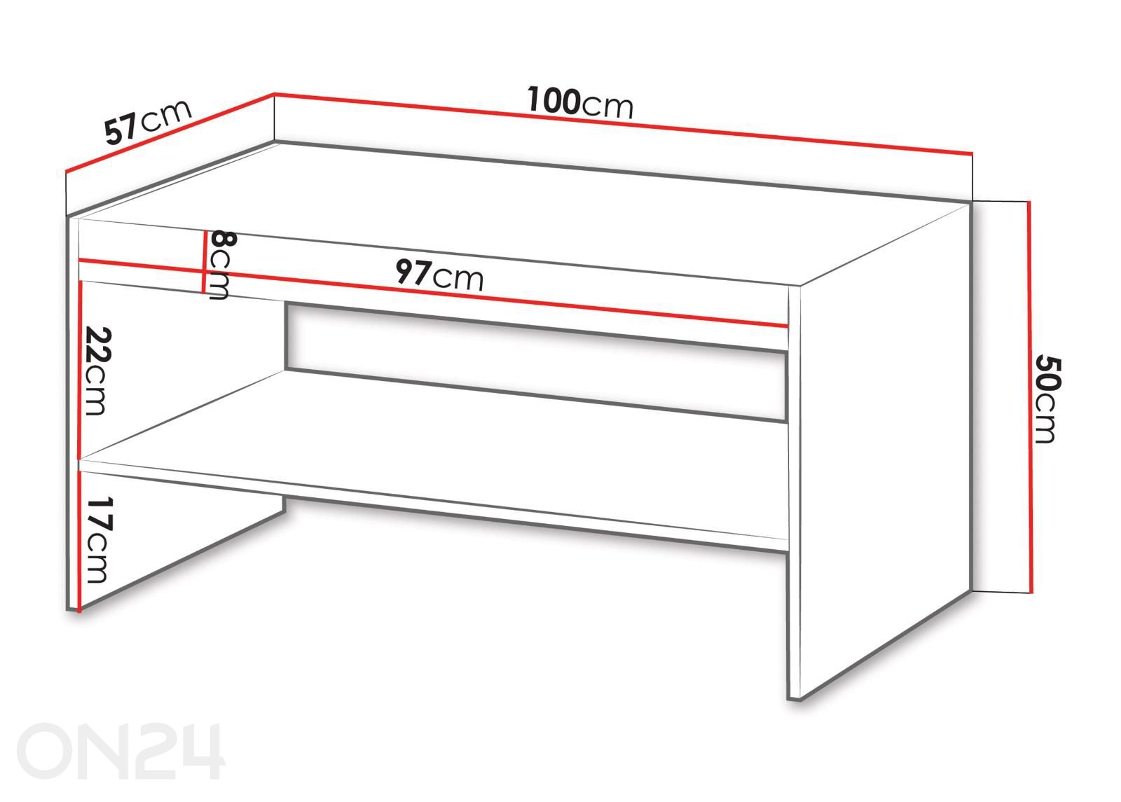 Журнальный стол Isla увеличить размеры