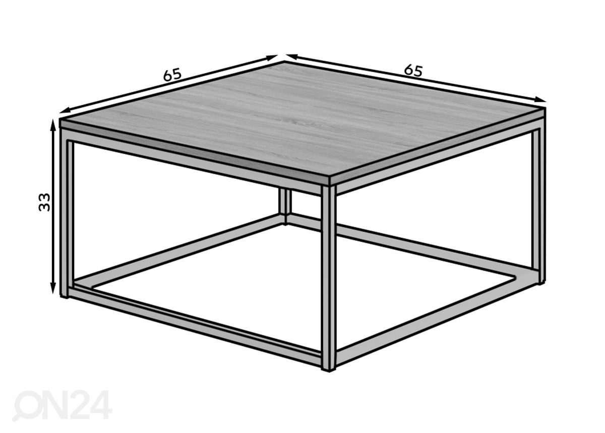 Журнальный стол Lime 65x65 см увеличить