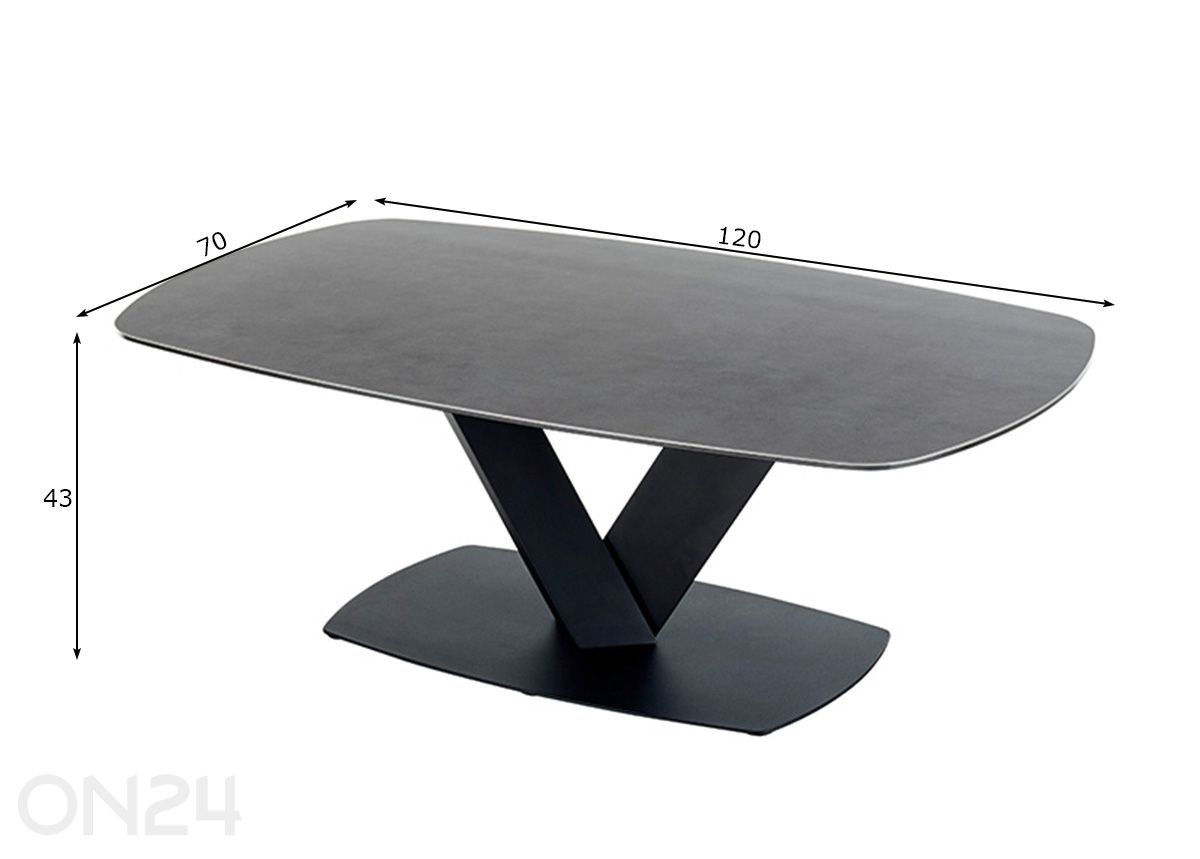 Журнальный стол Malango увеличить размеры