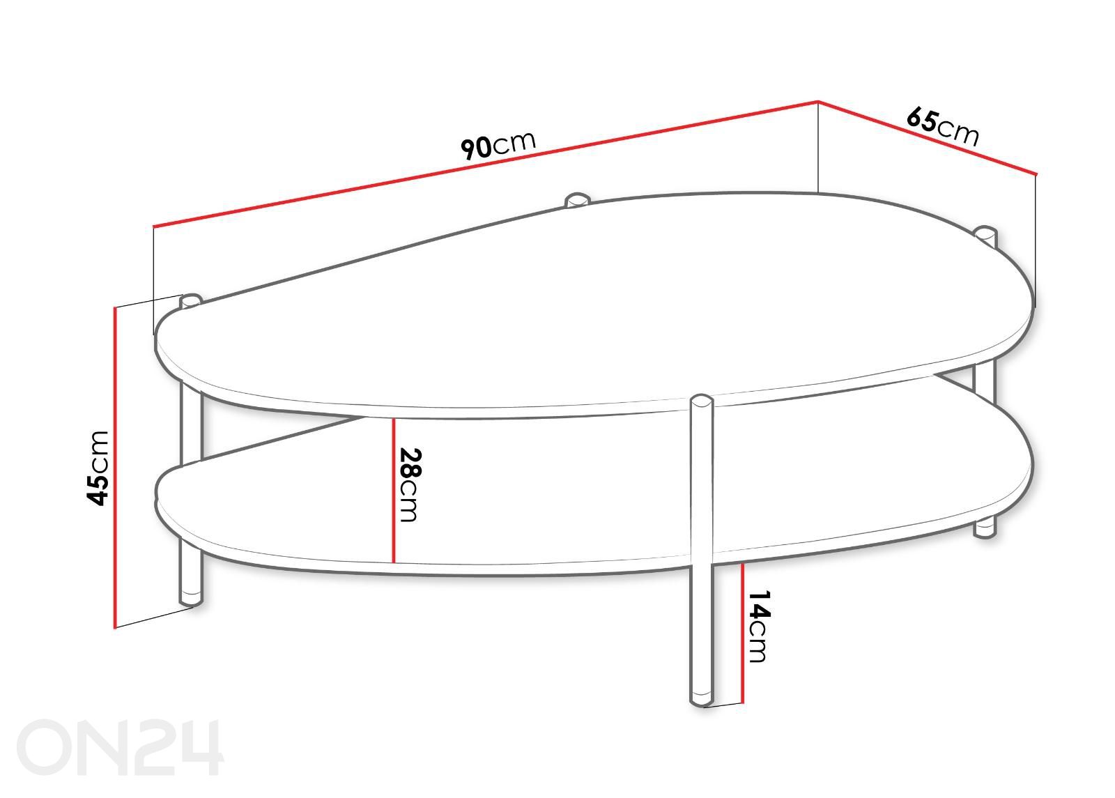 Журнальный стол Malumi II увеличить размеры