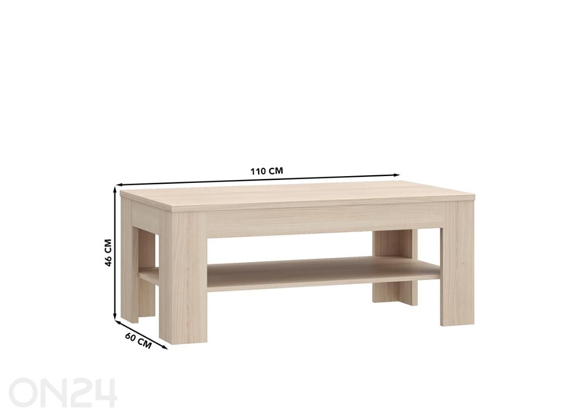 Журнальный стол Marco 60X110 см увеличить размеры
