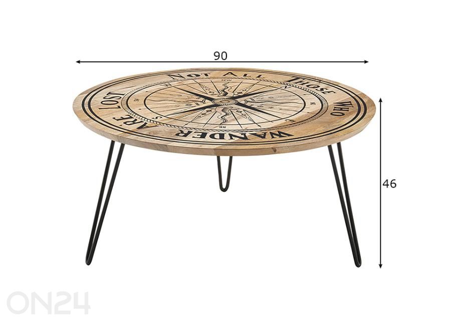 Журнальный стол Nevis Ø 90 см увеличить размеры