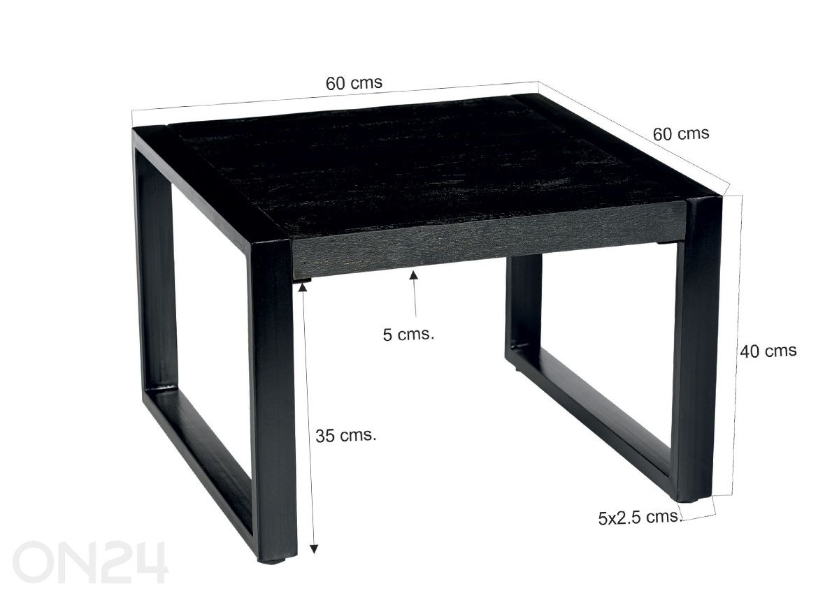 Журнальный стол Norris 60x60 см увеличить размеры