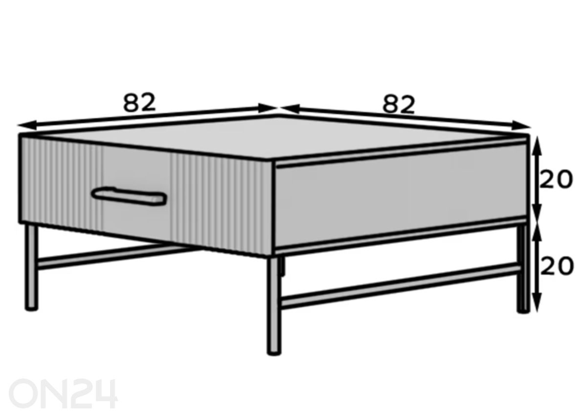Журнальный стол Omaha увеличить размеры