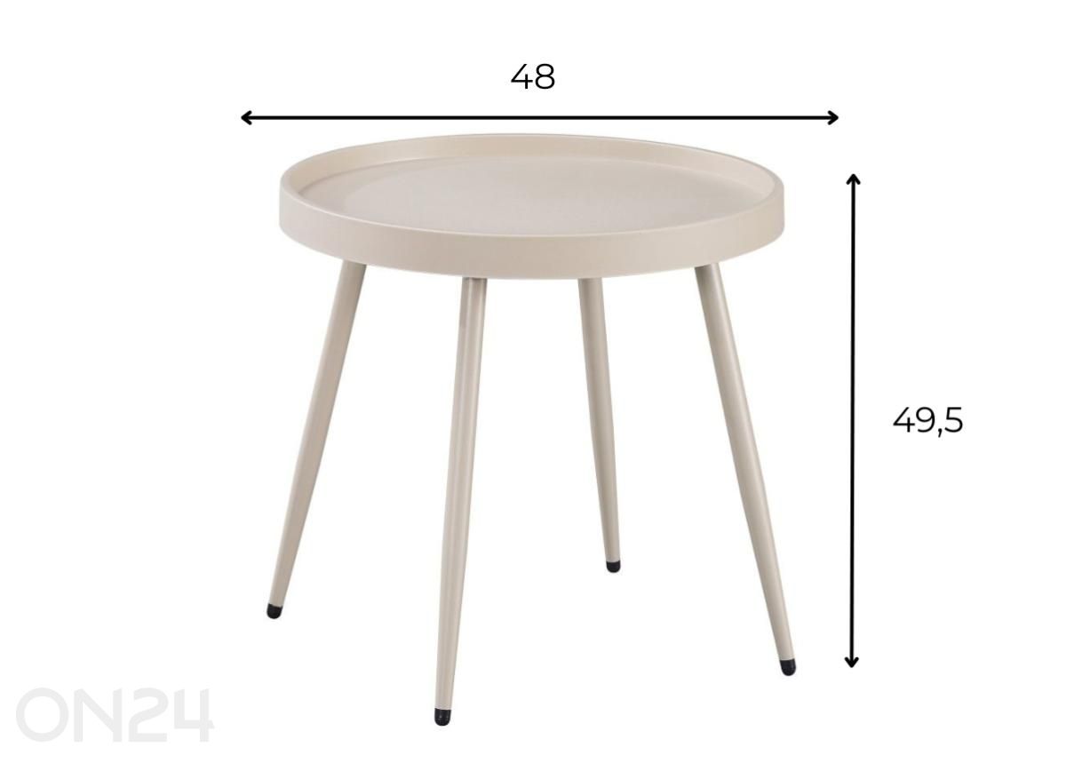 Журнальный стол Palmetto In&Out D49.5 увеличить размеры