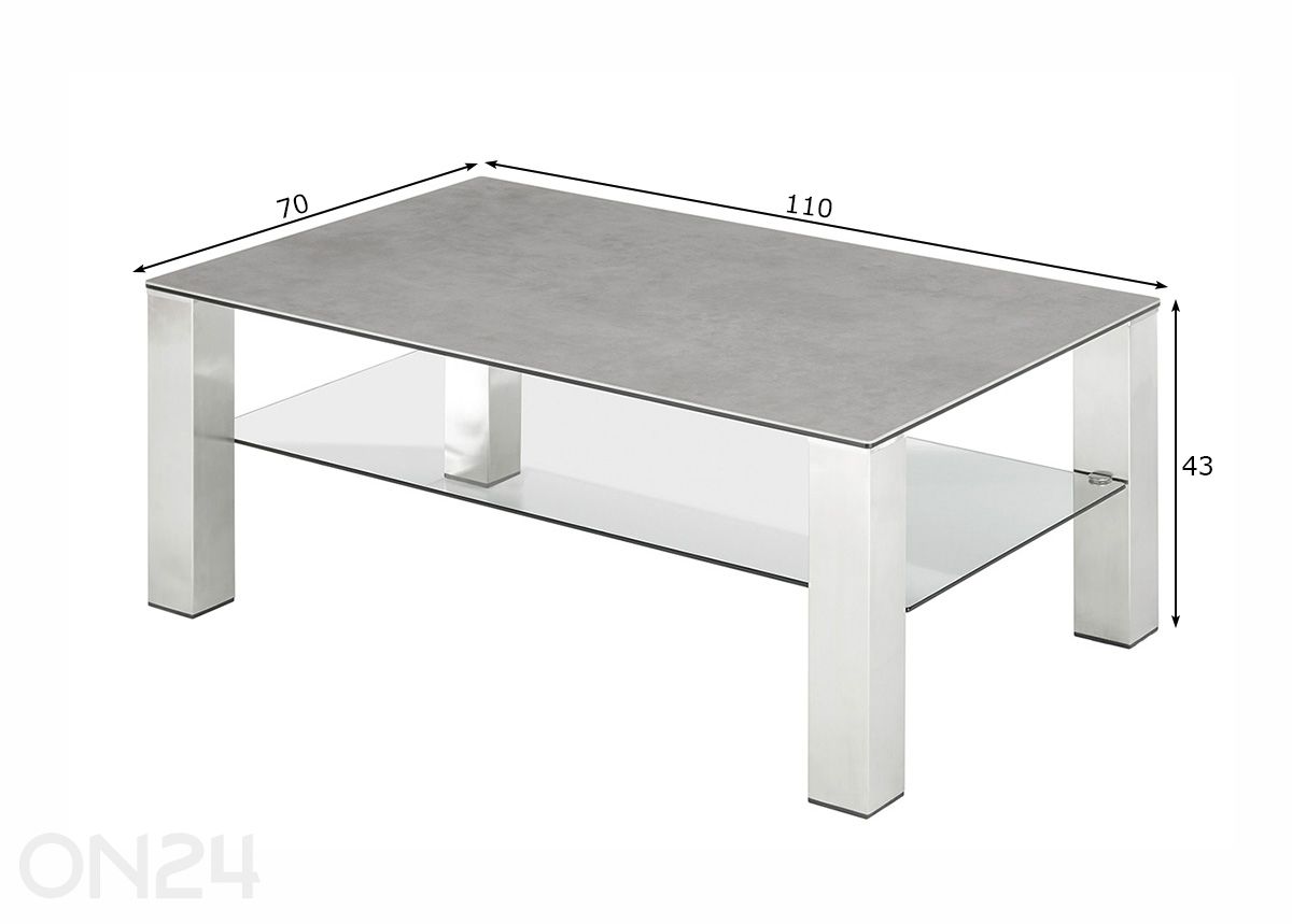 Журнальный стол Puno 110 см увеличить размеры