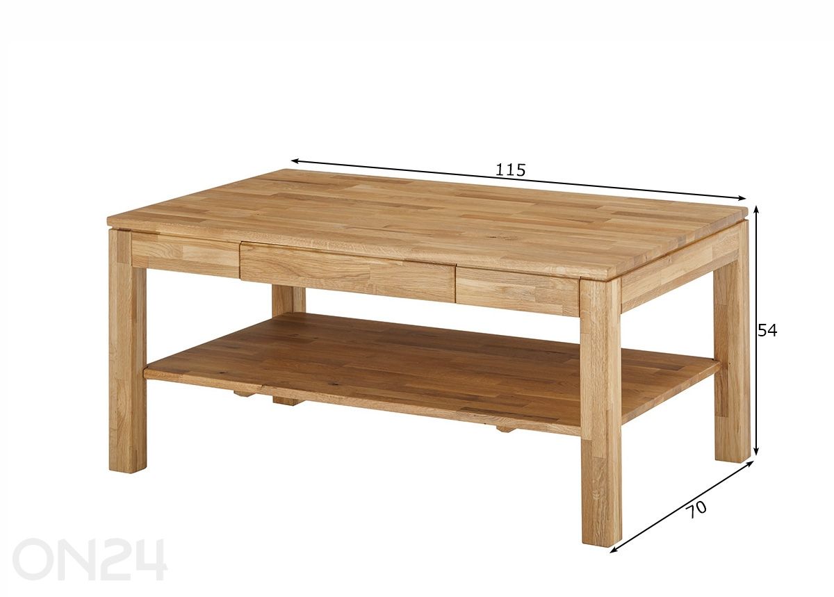 Журнальный стол Salem увеличить размеры