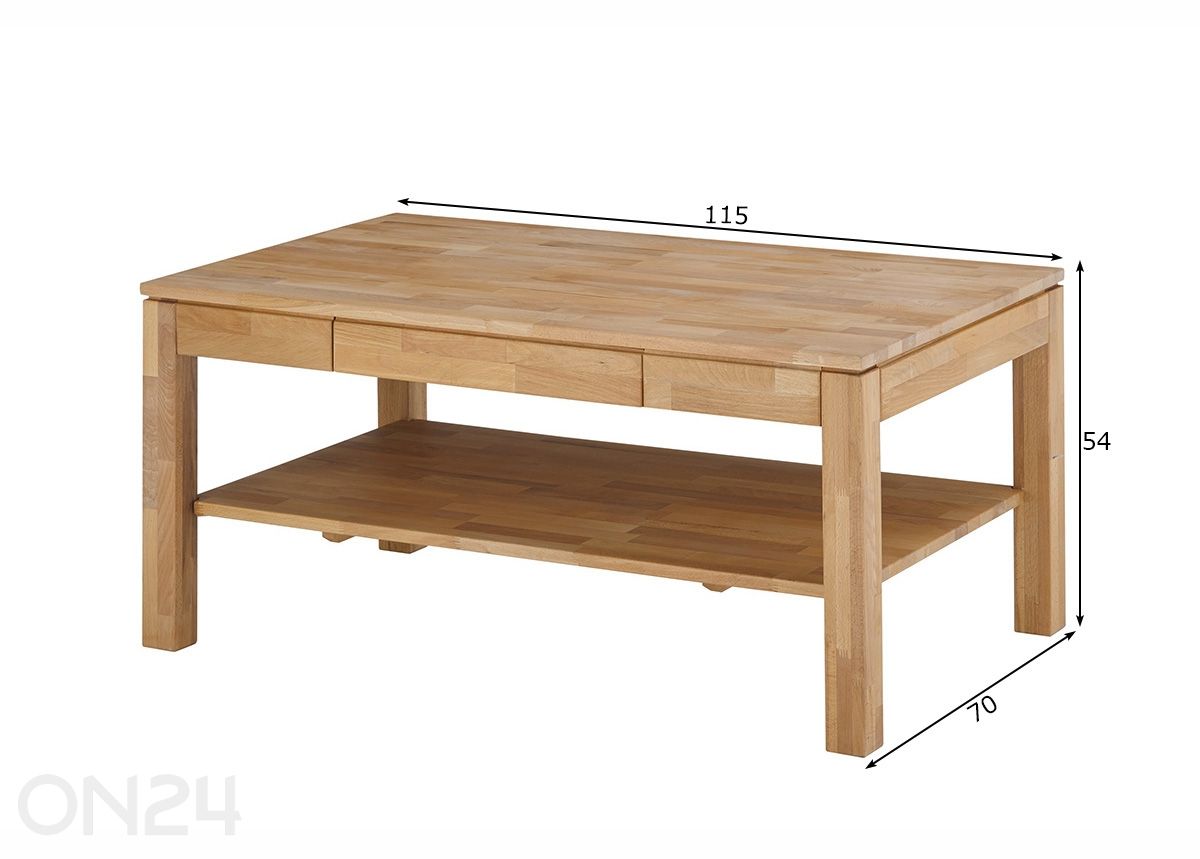 Журнальный стол Salem увеличить размеры