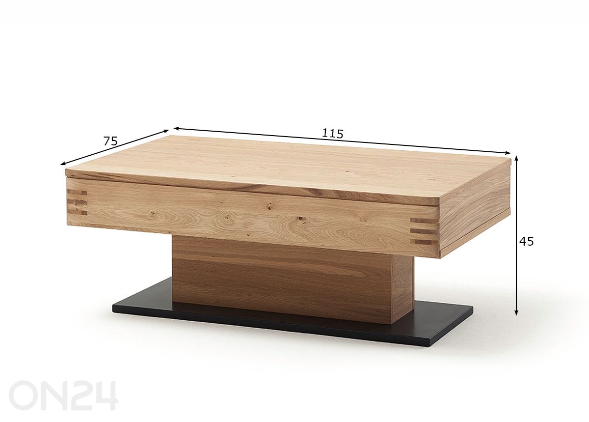 Журнальный стол Salvador увеличить размеры