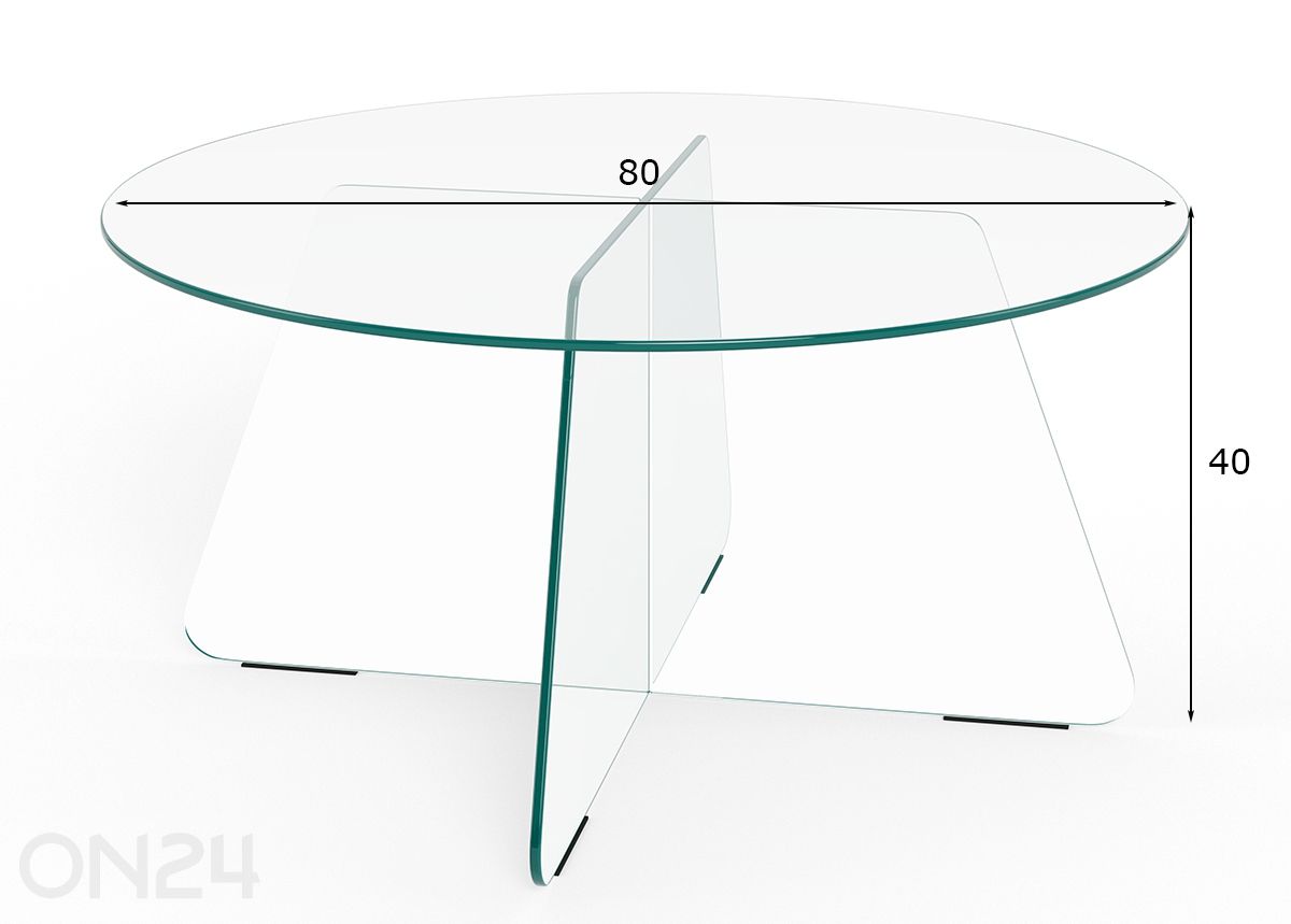 Журнальный стол Samos Ø80 см увеличить размеры