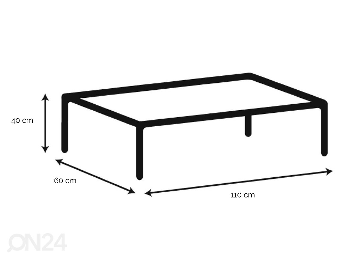 Журнальный стол Spectral 60x110 см увеличить размеры