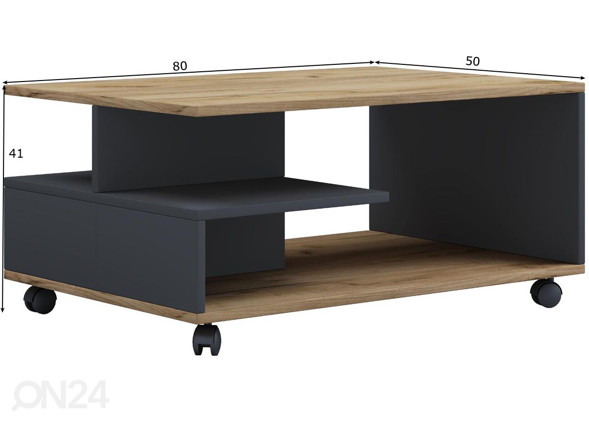 Журнальный стол Stango 80x50 cm увеличить размеры