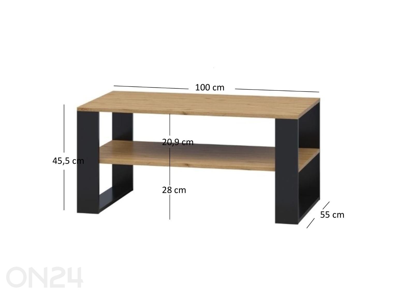 Журнальный стол Wood увеличить размеры