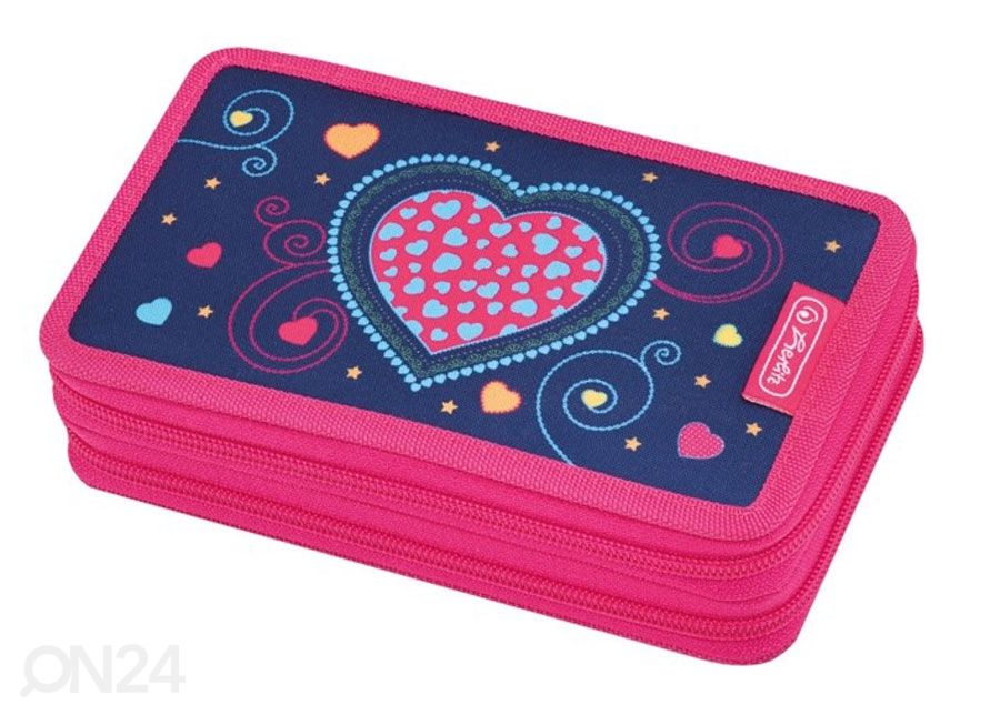 Заполненный пенал Herlitz Blue Hearts увеличить