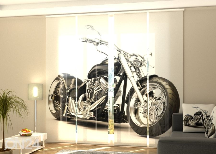 Затемняющая панельная штора Black motorbike 240x240 см увеличить