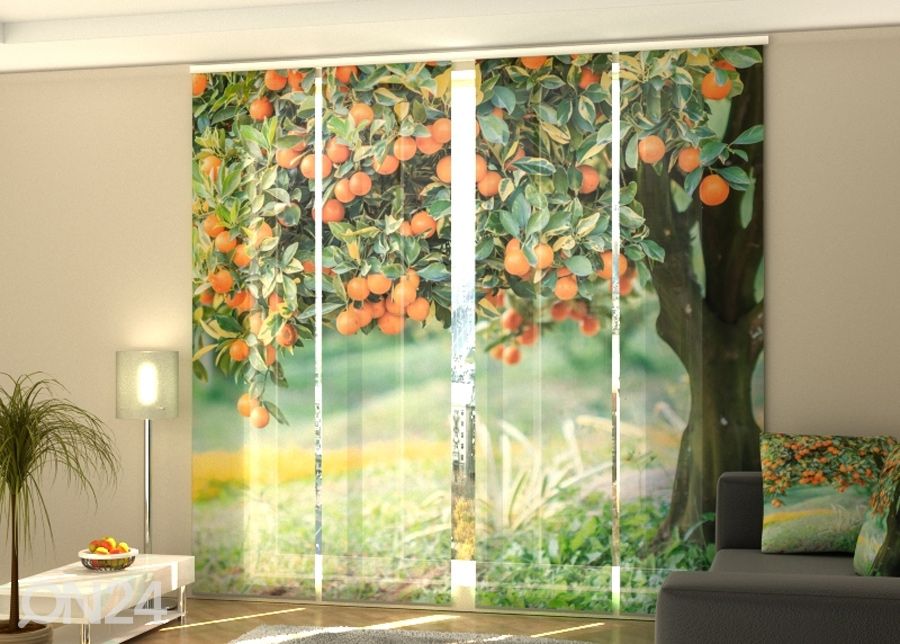 Затемняющая панельная штора Mandarin tree 240x240 см увеличить