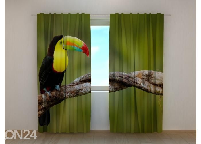 Затемняющая фотоштора Toucan on the Branch 240x220 см увеличить