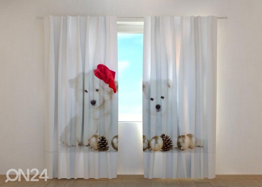 Затемняющая штора Christmas Puppiess 240x220 см увеличить