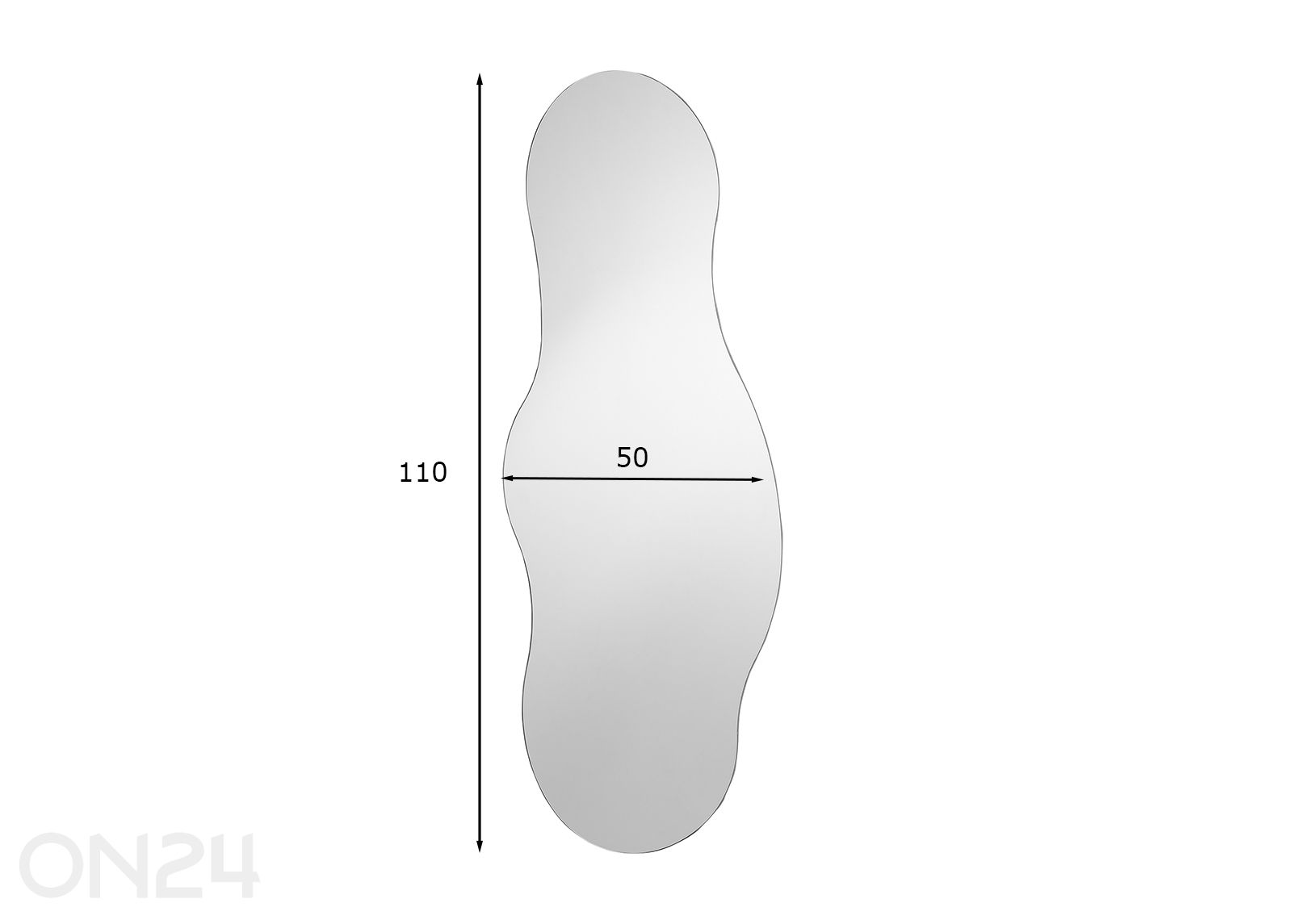 Зеркало 50x110 см увеличить размеры