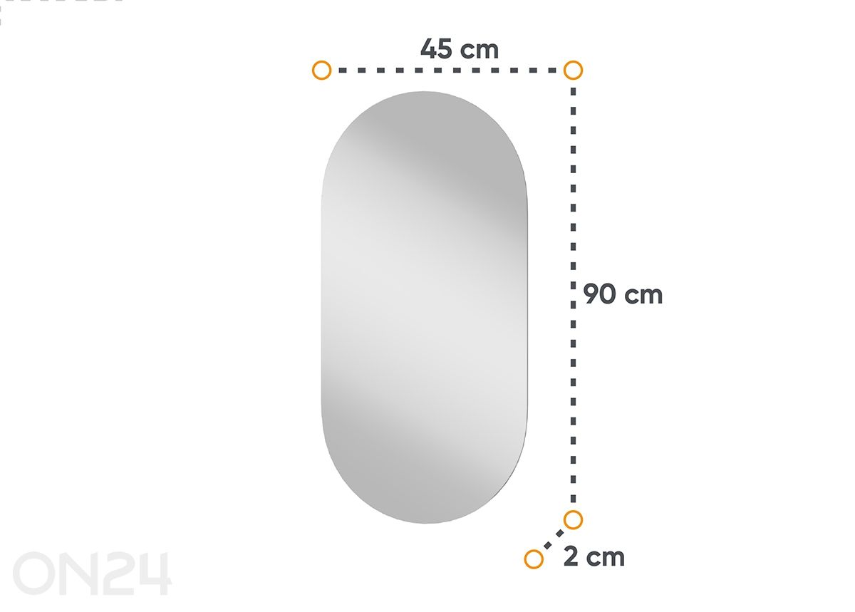 Зеркало Harmony увеличить размеры