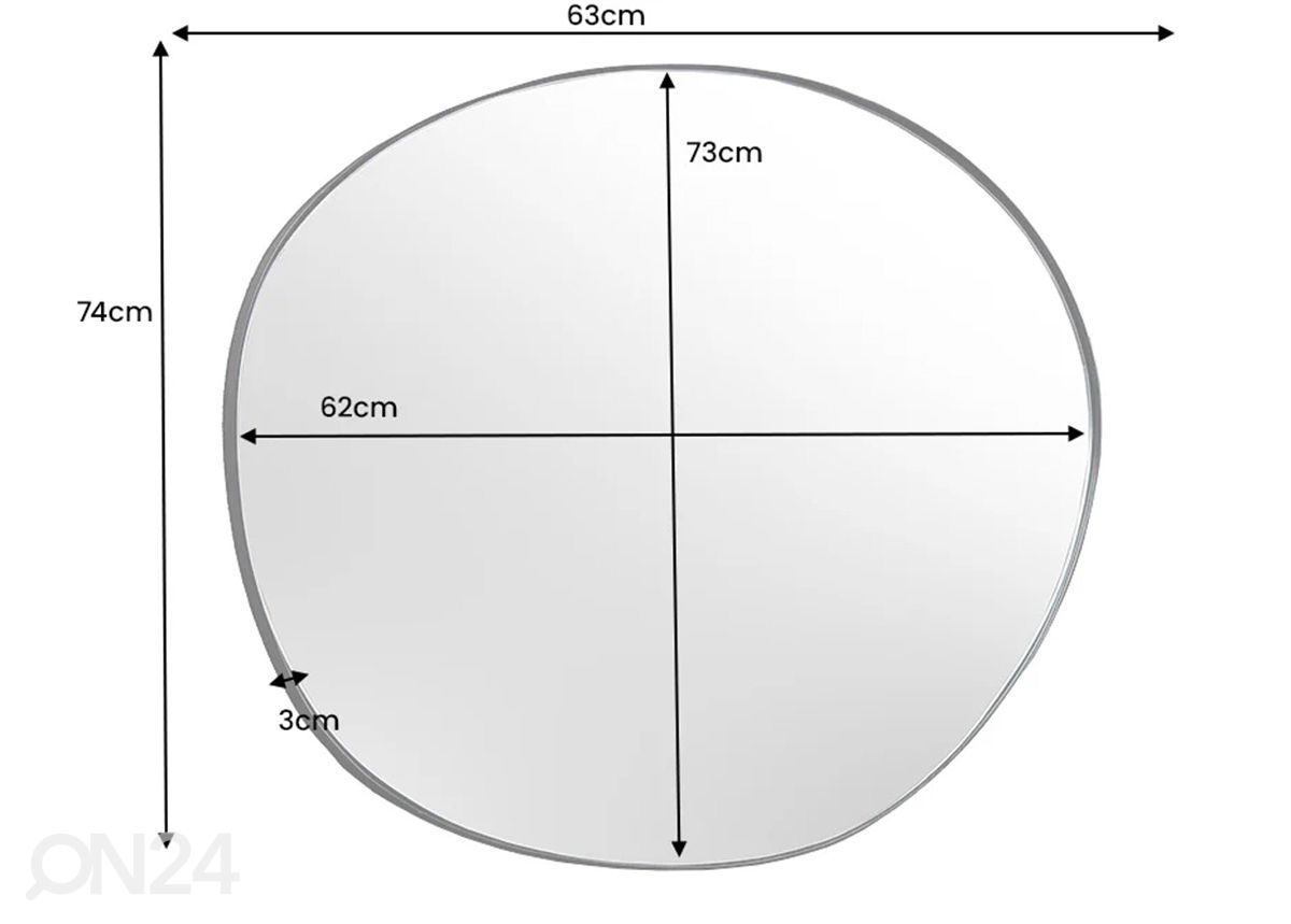 Зеркало Noemi 63x74 см увеличить размеры