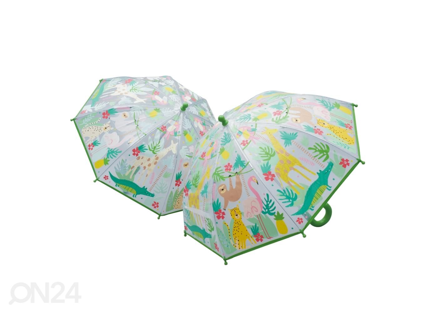 Зонт, меняющий цвет Джунгли увеличить