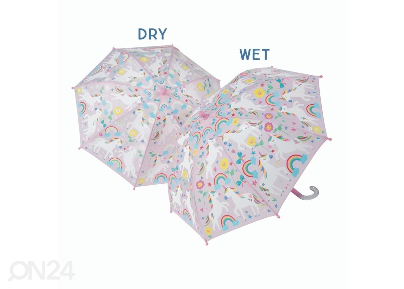 Зонт, меняющий цвет Единорог увеличить