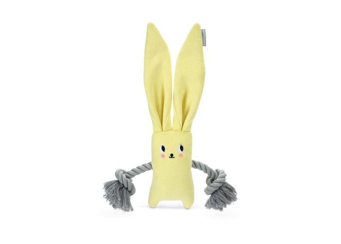 Игрушка для щенков puppy rabbit ja rope jilco 35 см желтая увеличить