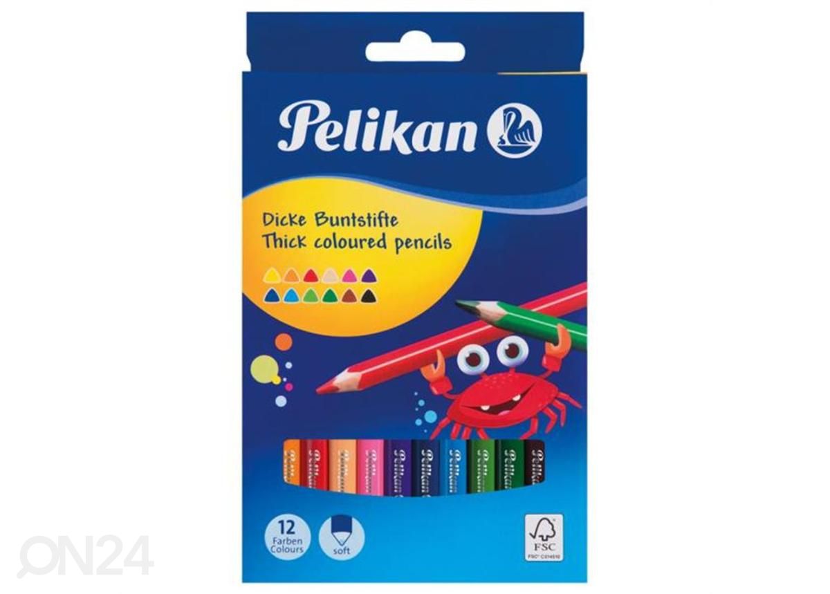 Карандаши 12 цветов Pelikan увеличить