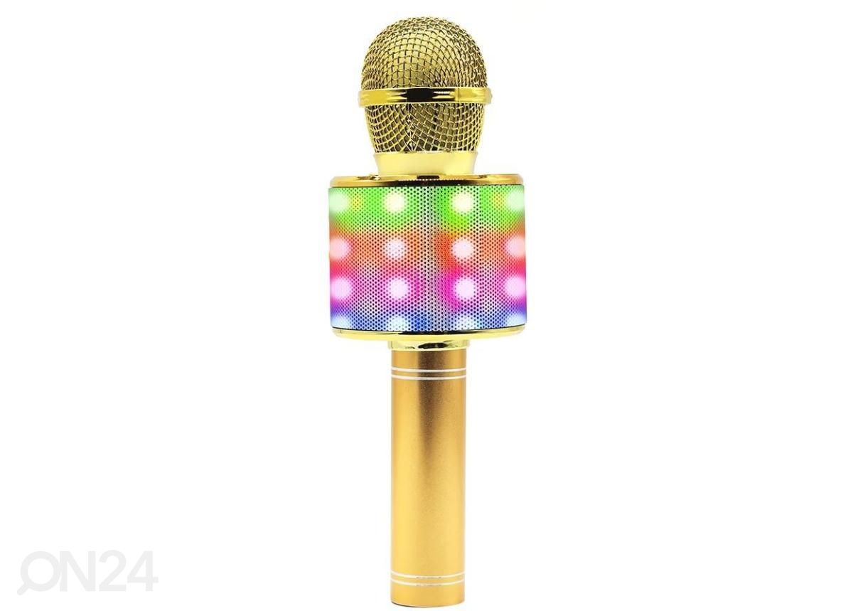 Караоке-микрофон с динамиком Manta MIC20GL, золотистый увеличить