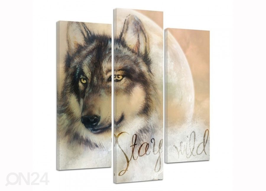 Картина из 3-частей Stay wild 3D 90x80 см увеличить