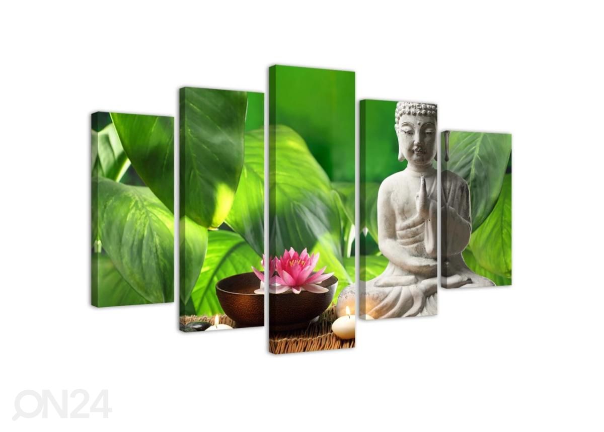 Картина из 5-частей Buddha among plants 150x100 см увеличить