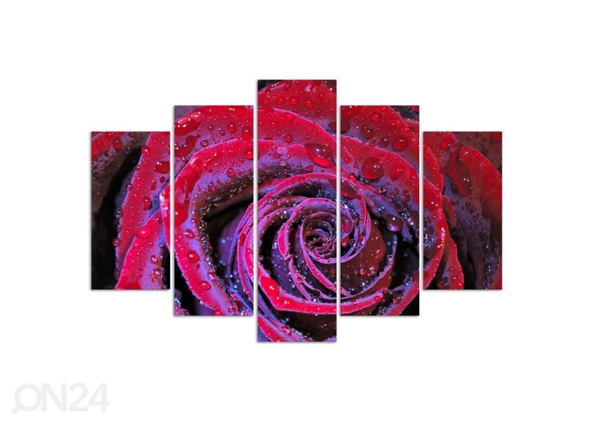 Картина из 5-частей Dew rose 200x100 см увеличить