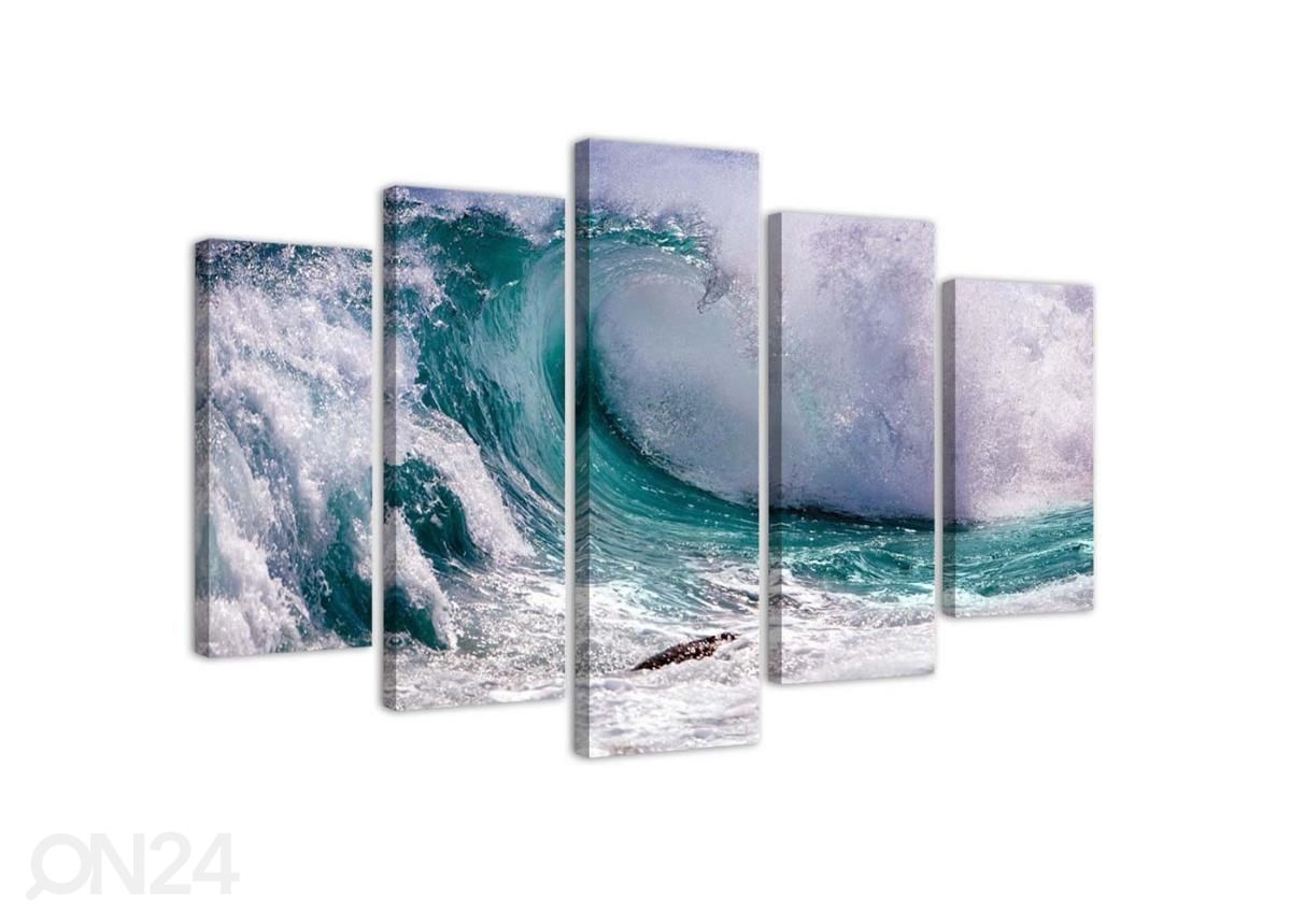 Картина из 5-частей Foaming Wave 200x100 см увеличить