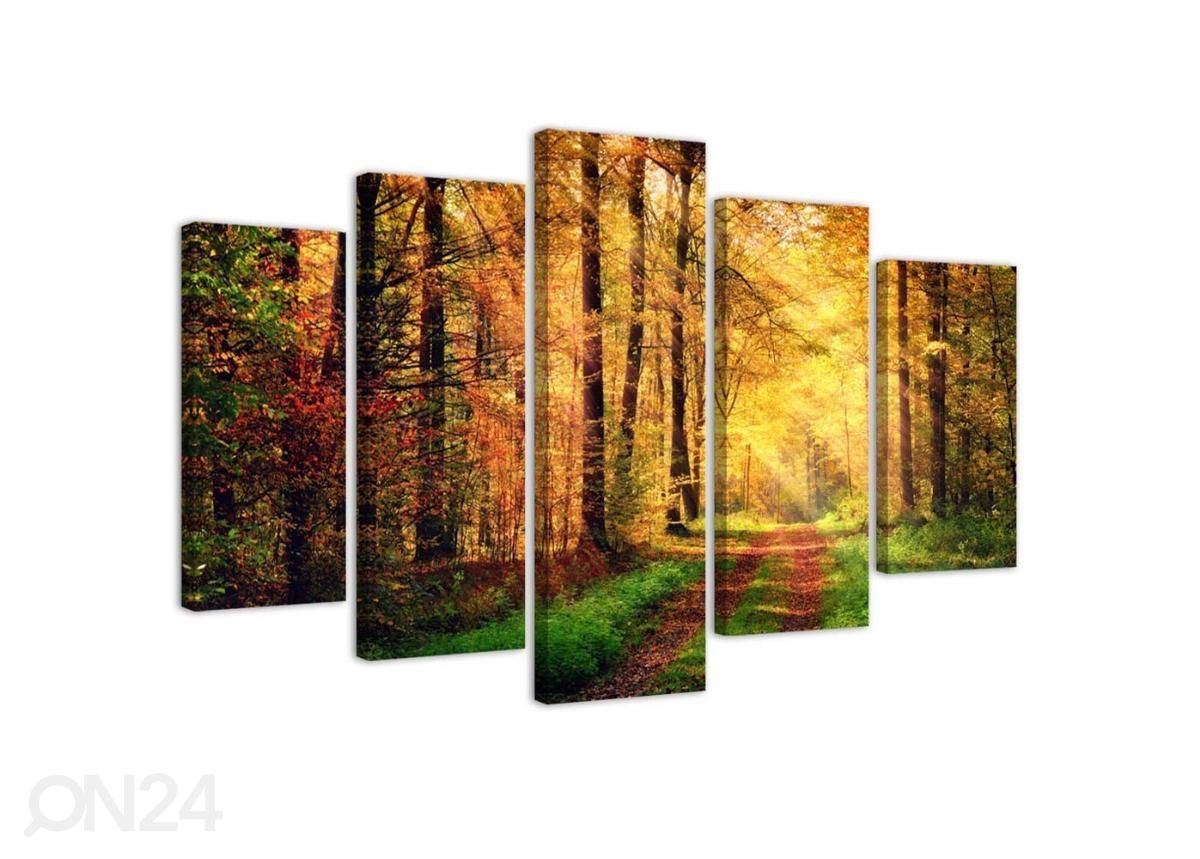 Картина из 5-частей Forest road 150x100 см увеличить