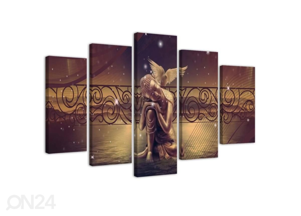 Картина из 5-частей Golden buddha 150x100 см увеличить