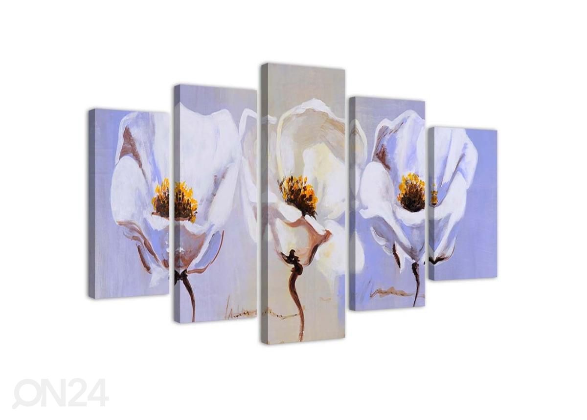 Картина из 5-частей Three Flowers 150x100 см увеличить