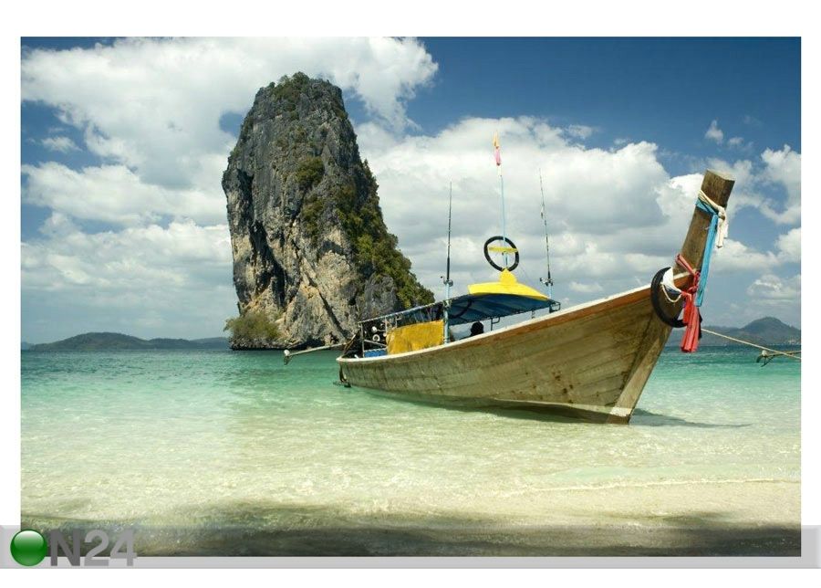 Картина Fishing Boat on the Beach 105x70 см увеличить