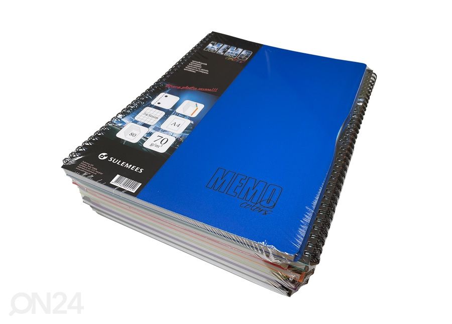 Каустик Memo Color A4 5x5 клетка, 80 листов, 8 шт увеличить