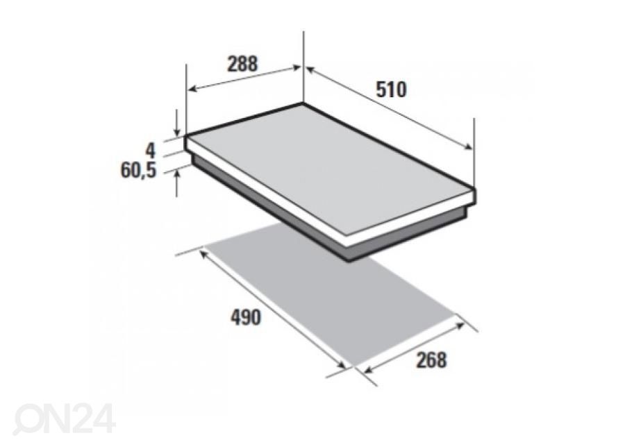 Керамическая варочная панель Brandt BPV6210B увеличить размеры