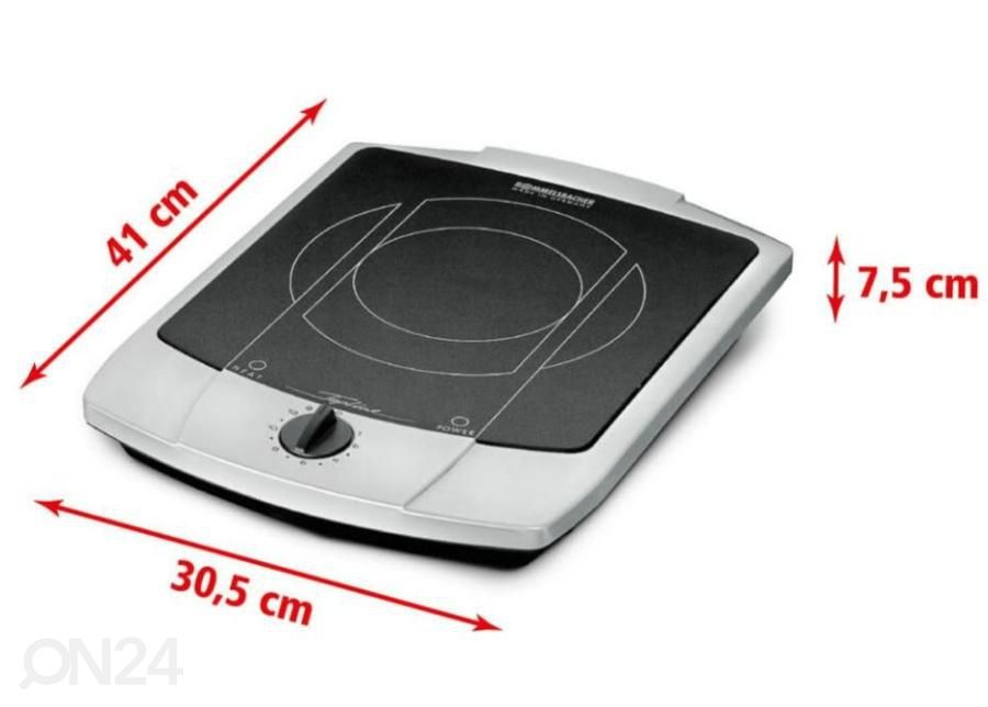 Керамическая настольная плита Rommelsbacher, 1 конфорка увеличить размеры