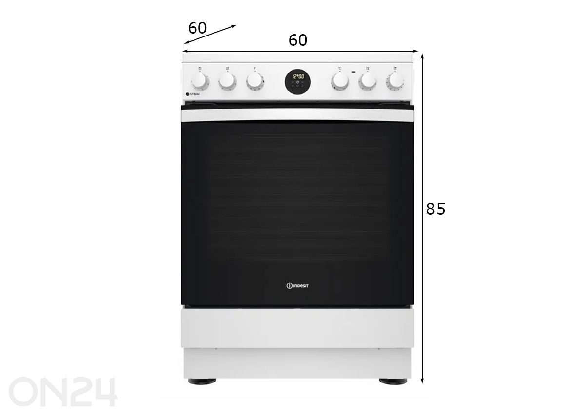 Керамическая плита Indesit IS67V8CHWE увеличить размеры