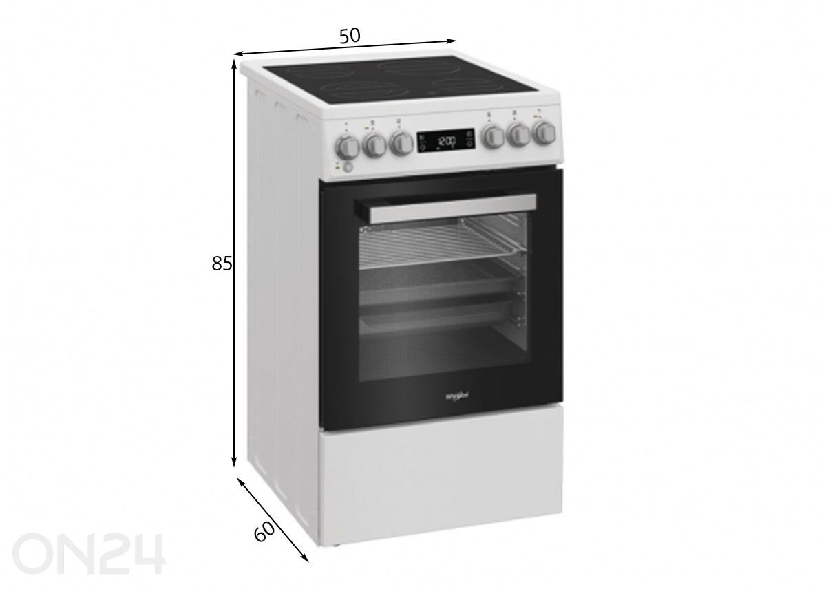 Керамическая плита Whirlpool W5V5LCW увеличить размеры