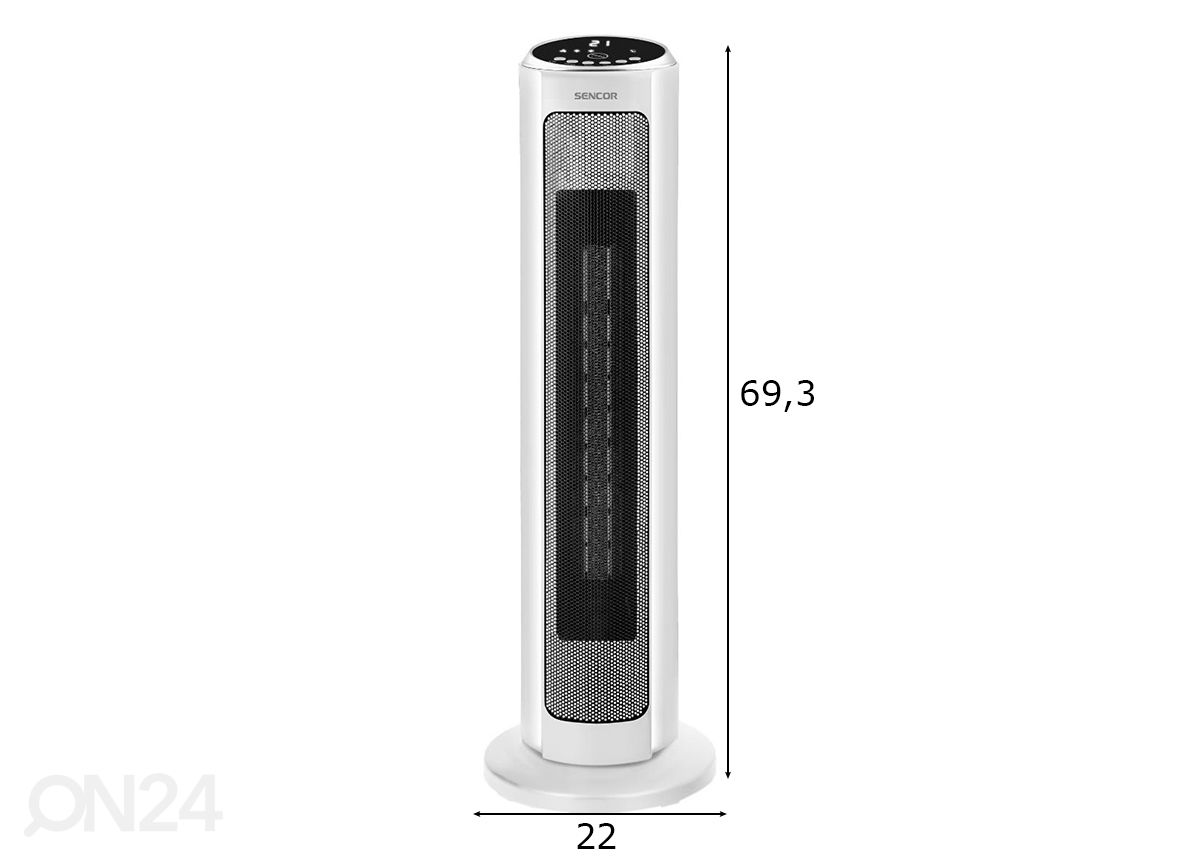 Керамический обогреватель с Wi-Fi Sencor SFH 8994WH, белый увеличить размеры