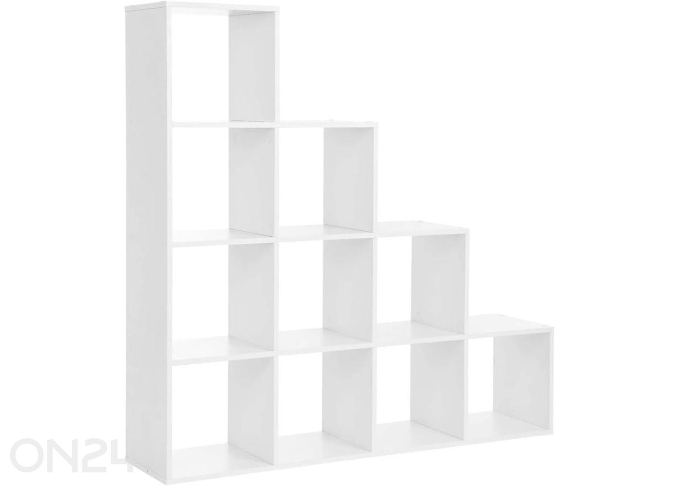 Книжная полка 129,5x129,5 см белая увеличить