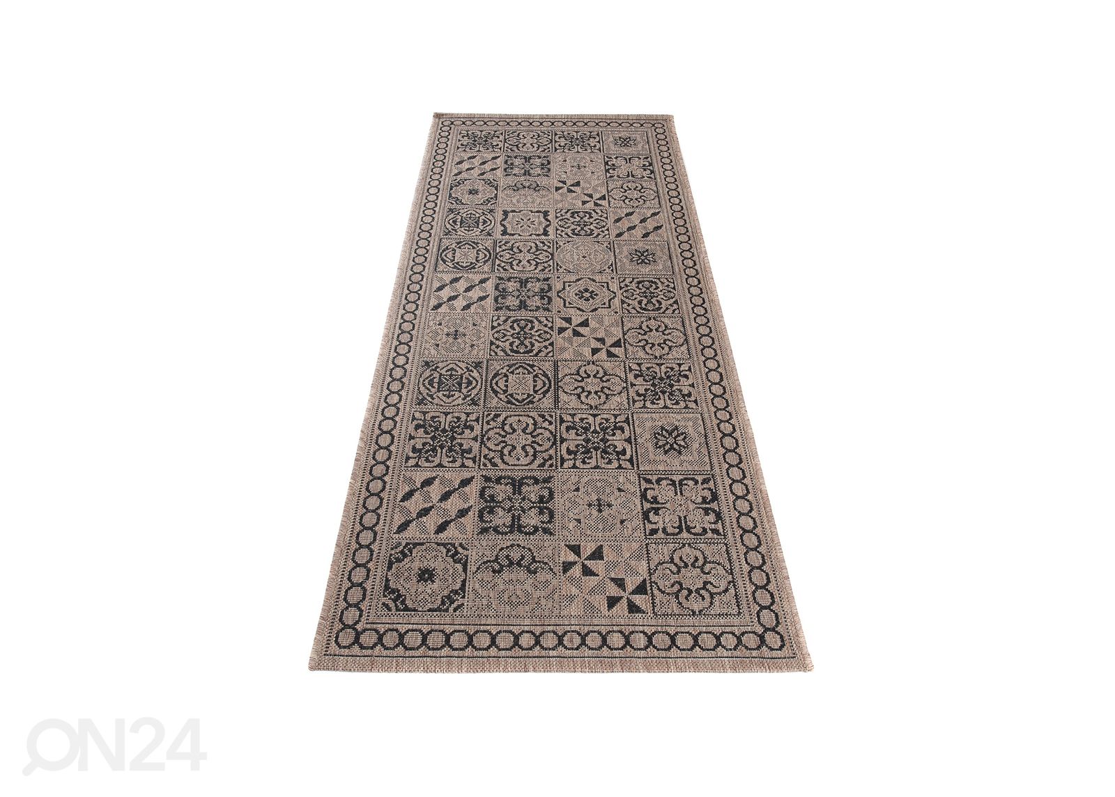 Ковер 80x200 см, кофейный/ черный увеличить