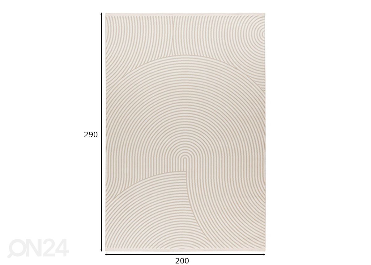 Ковер Elif Ivory 200x290 см увеличить размеры